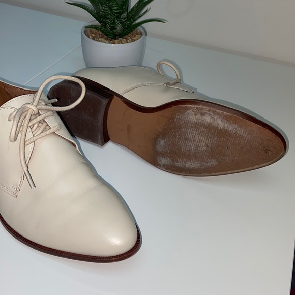 Madewell leather The Jess Oxford shoes, sold out online, neutral, size 8.5 - Picture 3 of 12